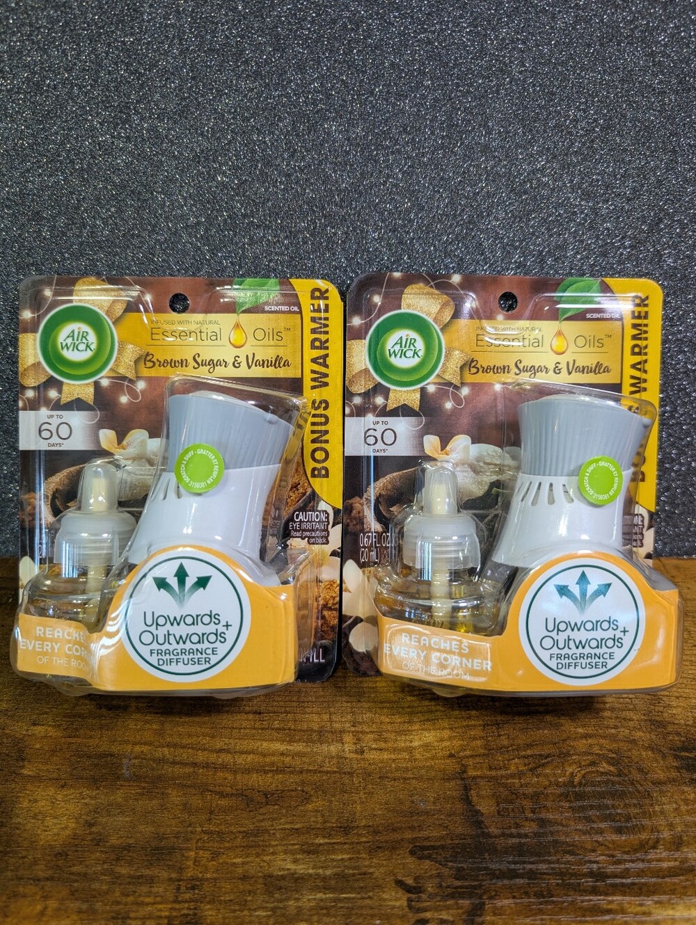 Air Wick Fragrance Diffuser Starter Kit Brown Sugar & Vanilla Bundle Of Two
